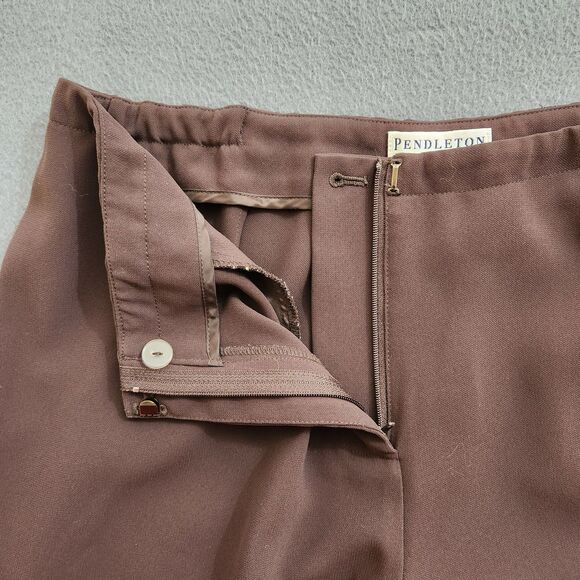 Pendleton Women 12 Brown High Rise Wide Leg Trousers - Picture 5 of 12